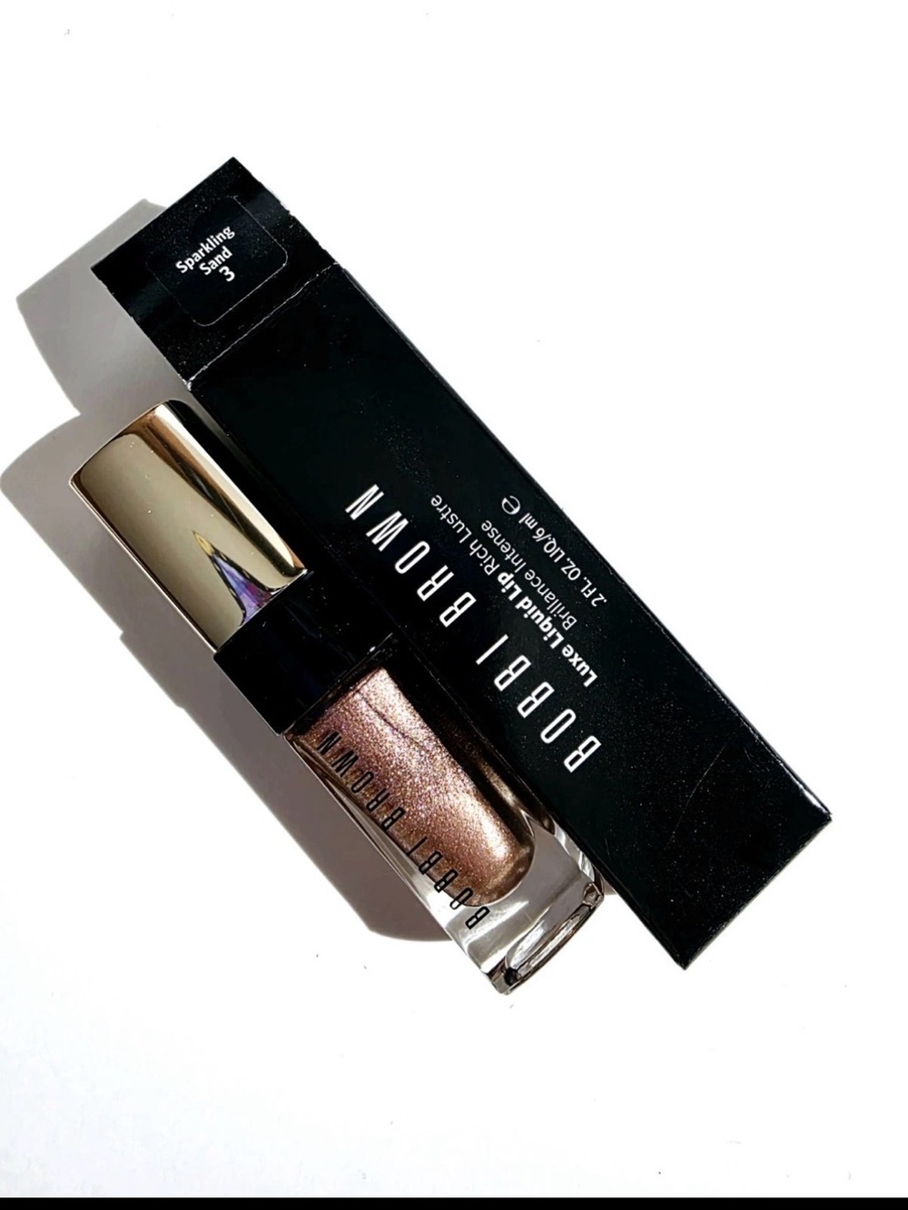 Bobbi Brown Luxe Liquid Lip Rich Shine - Sparkling Sand (Brown Shimmer)